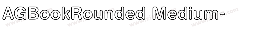 AGBookRounded Medium字体转换
